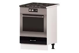 Долен кухненски шкаф за вградена фурна - Алис червено/бяло/черен/крем/антрацит гланц В 7 - 60 см.