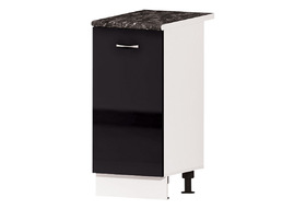 Долен кухненски шкаф с една врата и рафт - Алис червено/бяло/черен/крем/антрацит гланц В 5 - 40 см.