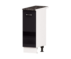 Долен кухненски шкаф с една врата и рафт - Алис червено/бяло/черен/крем/антрацит гланц В 22 - 30 см.