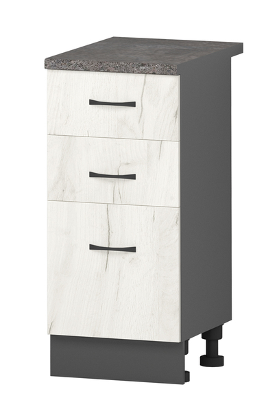Долен кухненски шкаф с две чекмеджета и врата -Верона В 25 - 40 см