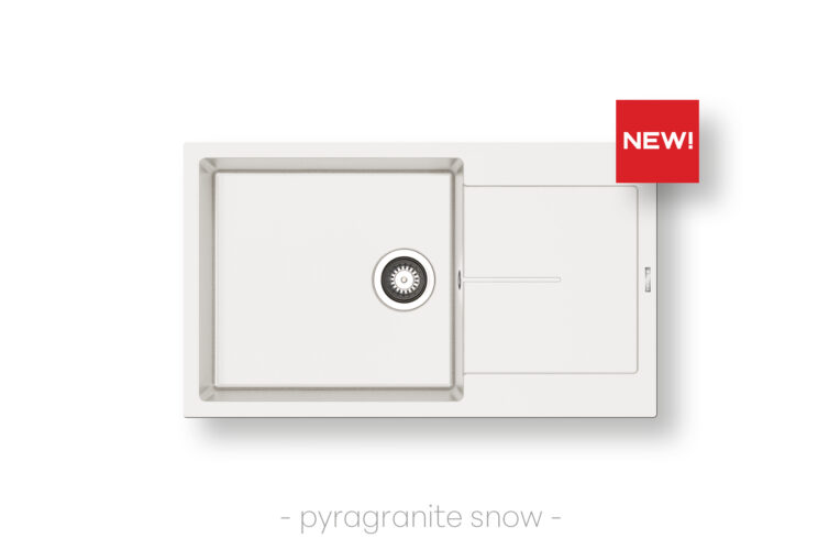 Гранитна мивка ITHAKA(86/50) 1B 1D plus - snow